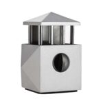 Colibri Quasar Desktop Cigar Cutter Silver <br> V-Cut & S-Cut - Image 2