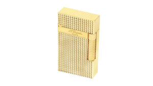 (C23009) S.T. Dupont Le Grand Cling Diamond Head Gold Lighter - Image 3
