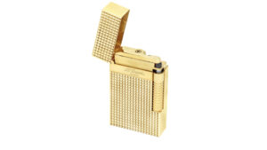 (C23009) S.T. Dupont Le Grand Cling Diamond Head Gold Lighter - Image 2
