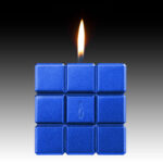 Colibri Heritage Cube Desk Lighter - Blue - Image 2